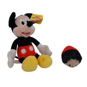 Mickey Mouse 8.5" Plush & Disney Tsum Tsum – Preowned, Dirty Condition - Sold As
